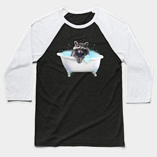 Raccoon in the bathtub Baseball T-Shirt